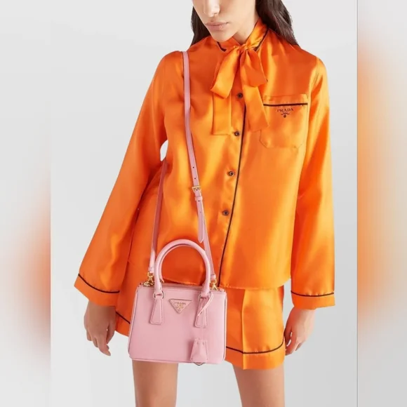 MSRP$4000 LIKE NEW Rare! Authenticated Prada GALLERIA Pink Mini/Small/MACRO Bag - Picture 7 of 16